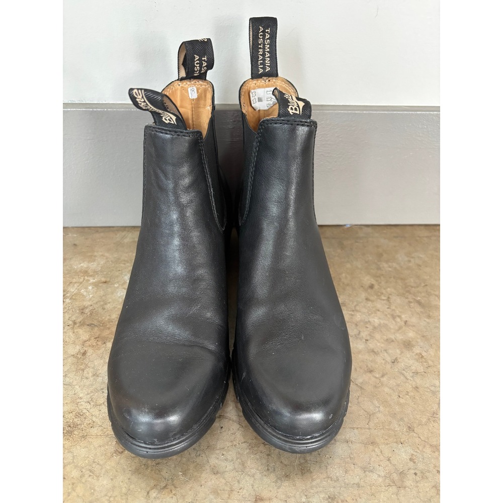 Blundstone 1671 Women Heeled Chelsea Boots Black Leather AU 5.5 US 8.5